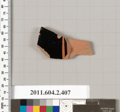 Terracotta fragment of a column-krater (bowl for mixing wine and water)