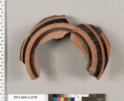 Terracotta fragment of a skyphos (deep drinking cup)