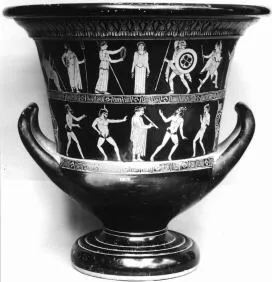 KRATER, CALYX (ATHENIAN, RED-FIGURE)
