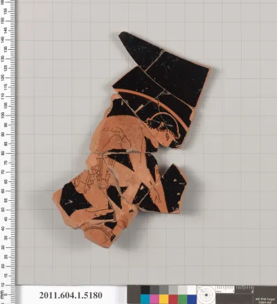 Terracotta fragment of a kylix (drinking cup)