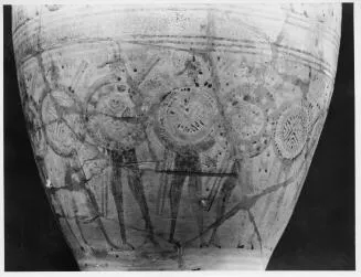AMPHORA, NECK (ATHENIAN GEOMETRIC, SILHOUETTE)