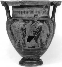 KRATER, COLUMN (ATHENIAN, RED-FIGURE)