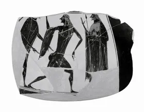 AMPHORA, BELLY, TYPE B, FRAGMENTS (ATHENIAN, BLACK-FIGURE)