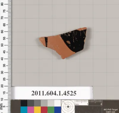 Terracotta fragment of a kylix (drinking cup)