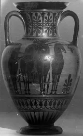 AMPHORA, NECK (ATHENIAN, BLACK-FIGURE)