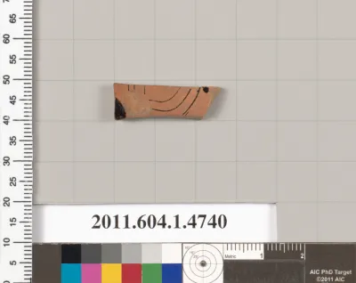 Terracotta fragment of a kylix (drinking cup)