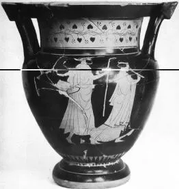 KRATER, COLUMN (ATHENIAN, RED-FIGURE)