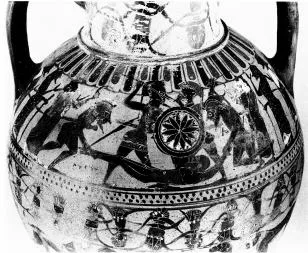 AMPHORA, NECK (ATHENIAN, BLACK-FIGURE)
