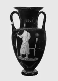 AMPHORA, NECK (ATHENIAN, RED-FIGURE)