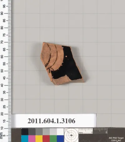 Terracotta fragment of a kylix (drinking cup)