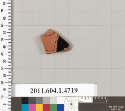 Terracotta fragment of a kylix (drinking cup)