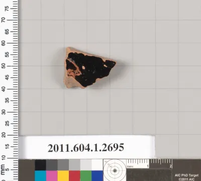 Terracotta fragment of a kylix (drinking cup)