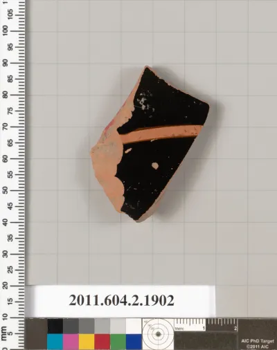 Terracotta fragment of a skyphos (deep drinking cup)