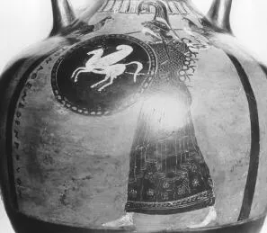 AMPHORA, PANATHENAIC PRIZE (ATHENIAN, BLACK-FIGURE)
