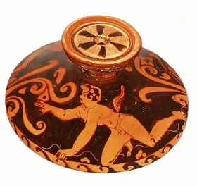 LEKANIS LID (SOUTH ITALIAN, CAMPANIAN, RED-FIGURE)