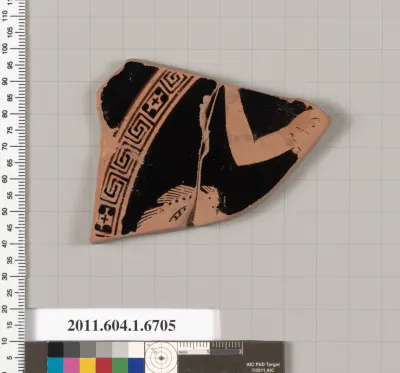 Terracotta fragment of a kylix (drinking cup)