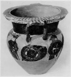 KRATER, COLUMN (ATHENIAN, BLACK-FIGURE)