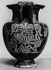 KRATER, COLUMN (ETRUSCAN, RED-FIGURE)