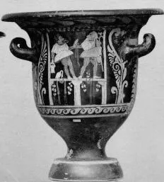 KRATER, BELL (SOUTH ITALIAN, PAESTAN, RED-FIGURE)