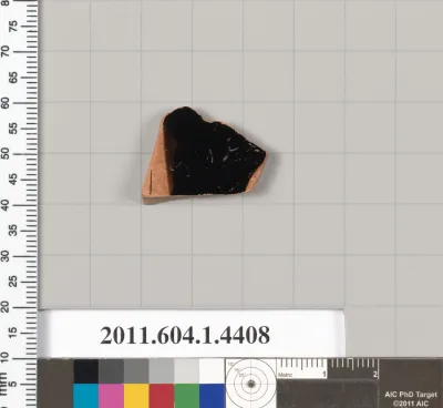 Terracotta fragment of a kylix (drinking cup)