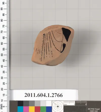 Terracotta fragment of a kylix (drinking cup)