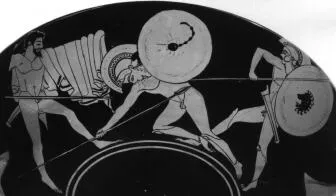 CUP B, FRAGMENT (ATHENIAN, RED-FIGURE)