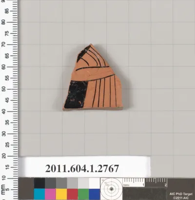 Terracotta fragment of a kylix (drinking cup)