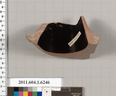 Terracotta fragment of a kylix (drinking cup)