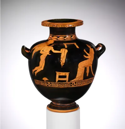 Terracotta hydria (water jar)