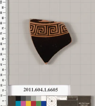 Terracotta fragment of a kylix (drinking cup)