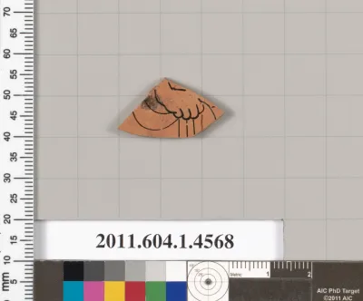 Terracotta fragment of a kylix (drinking cup)