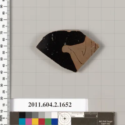 Terracotta fragment of a skyphos (deep drinking cup)