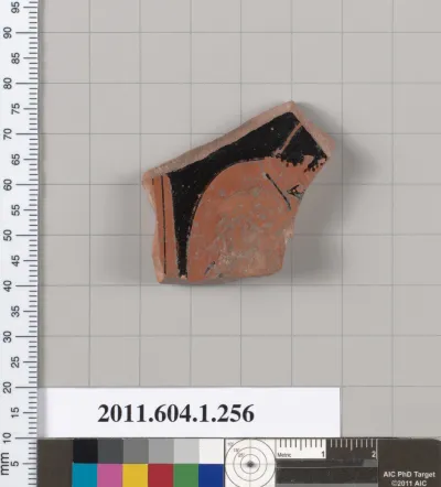 Terracotta fragment of a kylix (drinking cup)