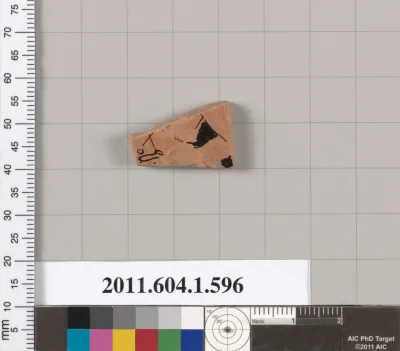 Terracotta fragment of a kylix (drinking cup)