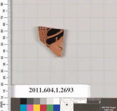 Terracotta fragment of a kylix (drinking cup)