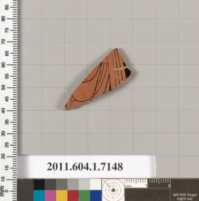 Terracotta fragment of a kylix (drinking cup)