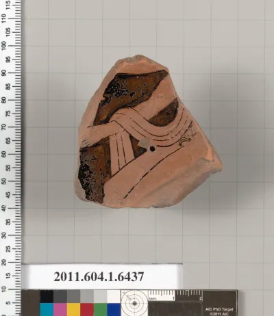 Terracotta fragment of a kylix (drinking cup)