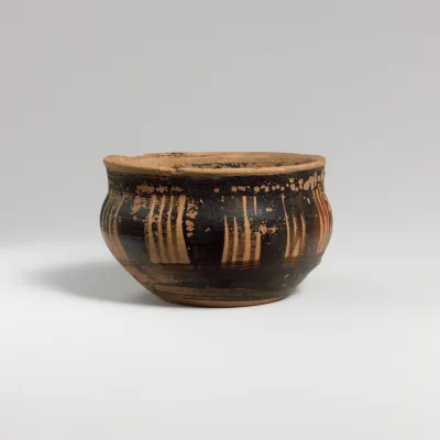 Terracotta one-handled cup