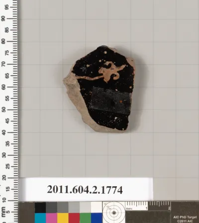 Terracotta fragment of a skyphos (deep drinking cup)