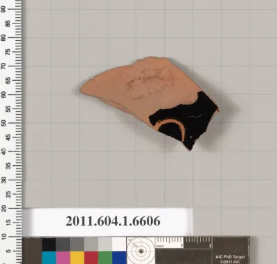 Terracotta fragment of a kylix (drinking cup)