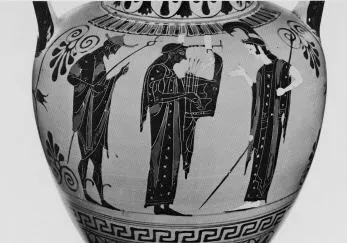 AMPHORA, NECK (ATHENIAN, BLACK-FIGURE)