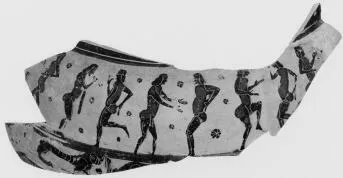 KRATER, COLUMN, FRAGMENT (CORINTHIAN, BLACK-FIGURE)