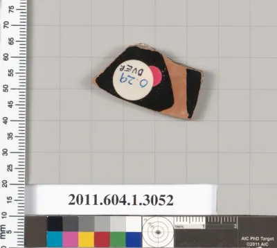 Terracotta fragment of a kylix (drinking cup)