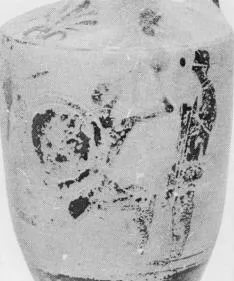 LEKYTHOS, FRAGMENT (ATHENIAN, BLACK-FIGURE)