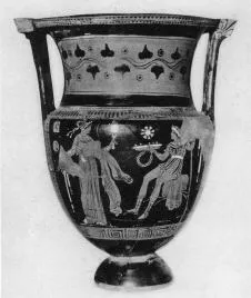 KRATER, COLUMN (SOUTH ITALIAN, APULIAN, RED-FIGURE)