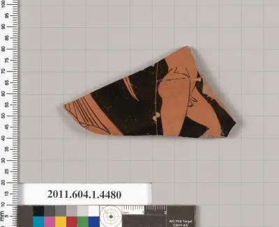 Terracotta fragment of a kylix (drinking cup)