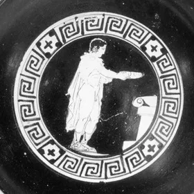 CUP, STEMLESS (ATHENIAN, RED-FIGURE)
