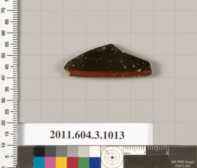 Terracotta fragment of a lekanis (covered dish)?