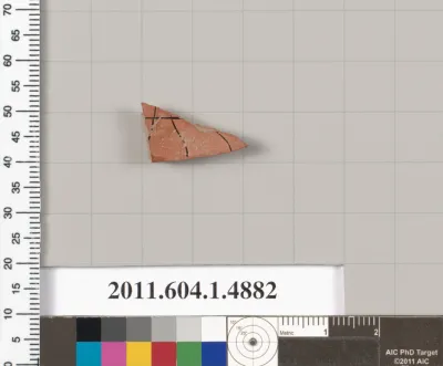 Terracotta fragment of a kylix (drinking cup)