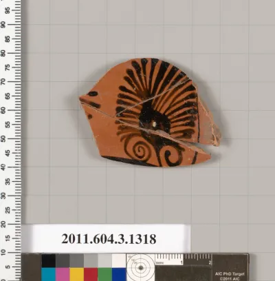 Terracotta fragment of a skyphos (deep drinking cup)